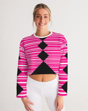 Load image into Gallery viewer, MysfitPinkPrint Women&#39;s Cropped Sweatshirt
