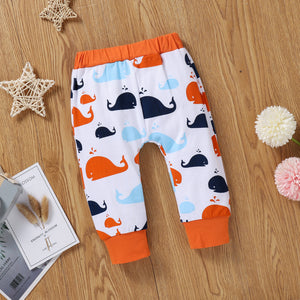 Baby Boy OCEAN LIFE Bodysuit and Whale Print Joggers Set