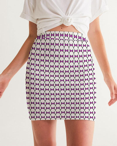 Mysfit Logo Pattern 2 Women's Mini Skirt - Mysfit Stitch