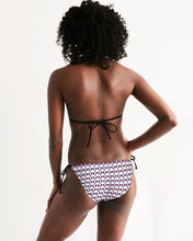 Load image into Gallery viewer, Mysfit Logo Pattern 2 Women&#39;s Triangle String Bikini - Mysfit Stitch

