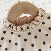 Load image into Gallery viewer, Girls Polka Dot Spliced Tulle Dress
