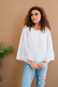Andree by Unit Daydreamer Full Size Run Pom-Pom Blouse