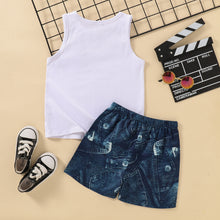 Load image into Gallery viewer, Boys Button Detail Tank and Drawstring Shorts Set
