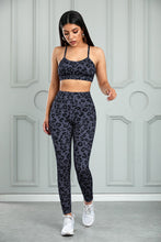 Load image into Gallery viewer, Leopard Sports Bra and Leggings Set
