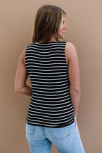 Load image into Gallery viewer, Just a City Girl Full Size Run Striped Twist Detail Tank
