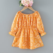 Load image into Gallery viewer, Girls Paisley Bow Detail Dress
