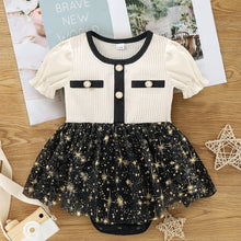 Load image into Gallery viewer, Baby Girl Firework Print Button Detail Dress
