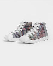 Load image into Gallery viewer, Mysfit pattern Kids Hightop Canvas Shoe
