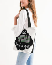 Load image into Gallery viewer, DoYOUBelieveX Canvas Zip Tote - Mysfit Stitch
