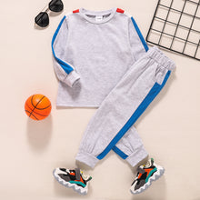 Load image into Gallery viewer, Boys Side Stripe Sweatshirt and Joggers Set
