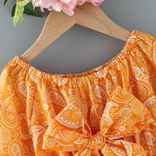 Load image into Gallery viewer, Girls Paisley Bow Detail Dress
