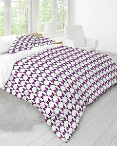 Mysfit Logo Pattern 2 King Duvet Cover Set - Mysfit Stitch