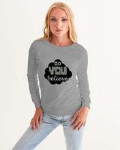 Load image into Gallery viewer, DoYOUBelieveX Women&#39;s Graphic Sweatshirt - Mysfit Stitch
