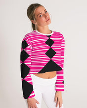Load image into Gallery viewer, MysfitPinkPrint Women&#39;s Cropped Sweatshirt
