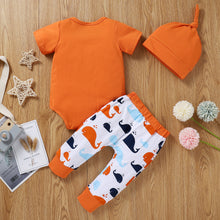Load image into Gallery viewer, Baby Boy OCEAN LIFE Bodysuit and Whale Print Joggers Set
