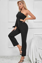 Load image into Gallery viewer, One-Shoulder Cutout Jumpsuit
