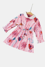 Load image into Gallery viewer, Baby Girl Bird Print Collared Dress
