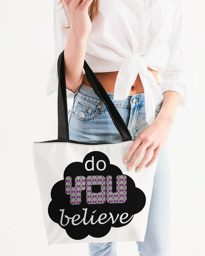 DoYOUBelieveXX Canvas Zip Tote - Mysfit Stitch