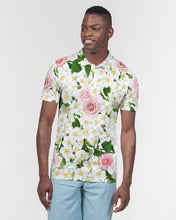 Load image into Gallery viewer, MysfitFloralPattern Men&#39;s Slim Fit Short Sleeve Polo
