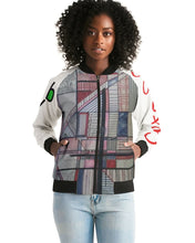 Load image into Gallery viewer, Mysfit pattern Women&#39;s Bomber Jacket

