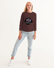 Load image into Gallery viewer, DoYOUBelieveXX Women&#39;s Graphic Sweatshirt - Mysfit Stitch
