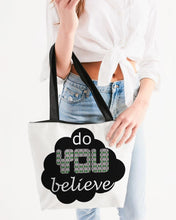 Load image into Gallery viewer, DoYOUBelieveX Canvas Zip Tote - Mysfit Stitch
