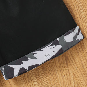 Boys Camouflage Short Sleeve Shirt and Shorts Set