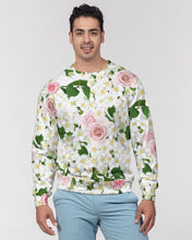 Load image into Gallery viewer, MysfitFloralPattern Men&#39;s Classic French Terry Crewneck Pullover
