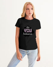Load image into Gallery viewer, DoYOUBelieveXX Women&#39;s Graphic Tee - Mysfit Stitch
