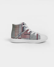 Load image into Gallery viewer, Mysfit pattern Kids Hightop Canvas Shoe
