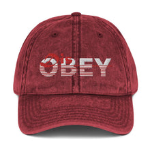 Load image into Gallery viewer, DisObey Vintage Cotton Twill Cap - Mysfit Stitch

