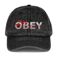 Load image into Gallery viewer, DisObey Vintage Cotton Twill Cap - Mysfit Stitch
