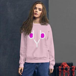 Mysfit Unisex Sweatshirt Pink - Mysfit Stitch